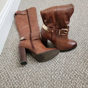 Brown Leather Women's Boots
